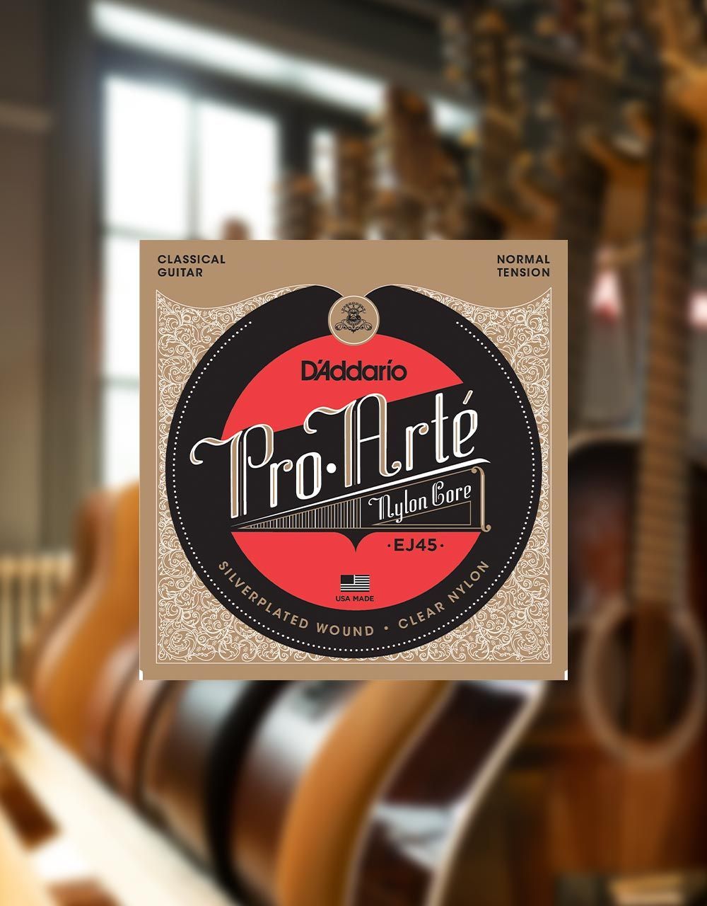 Струны для классической гитары D’Addario EJ45 Pro Arte Medium Tension - купить в "Гитарном Клубе"