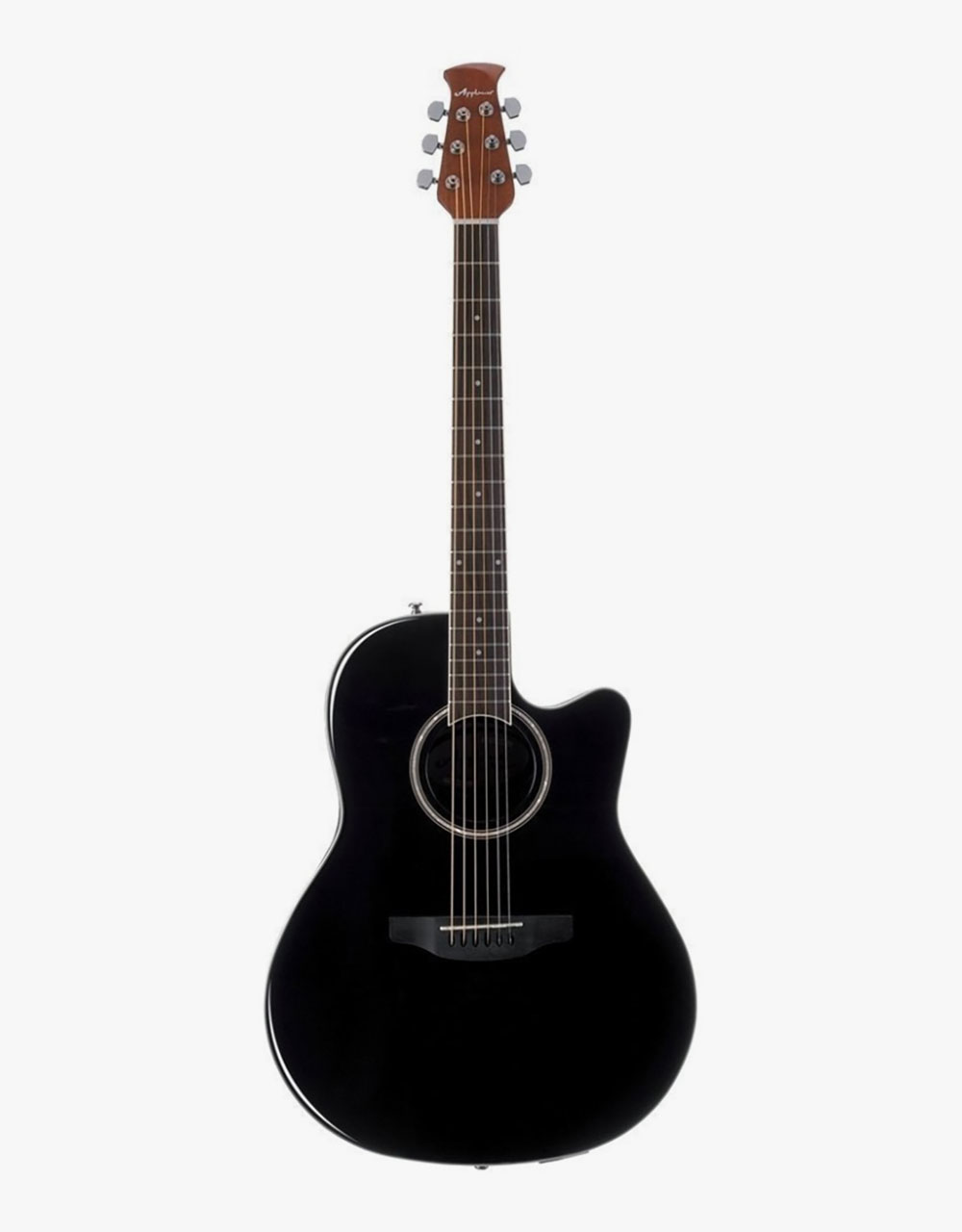 Электроакустическая гитара Ovation Applause AB24II-5S Balladeer Cutaway Black Satin - купить в "Гитарном Клубе"