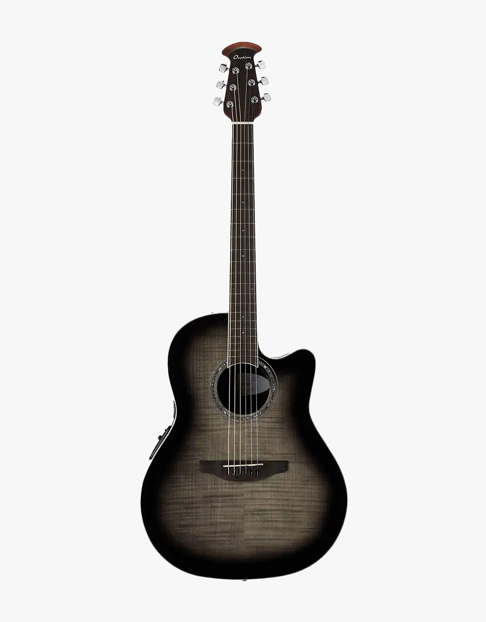 Электроакустическая гитара Ovation CS24P-TBBY Celebrity Standard Plus Mid Cutaway Trans Black Flame  - купить в "Гитарном Клубе"