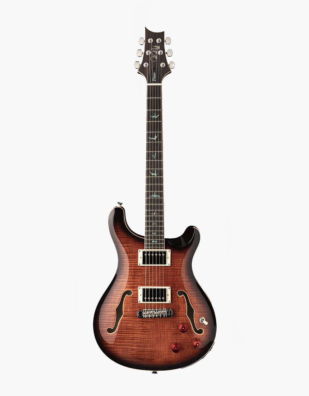 Электрогитара PRS SE HOLLOWBODY II PIEZO STD BLACK GOLD - купить в "Гитарном Клубе"