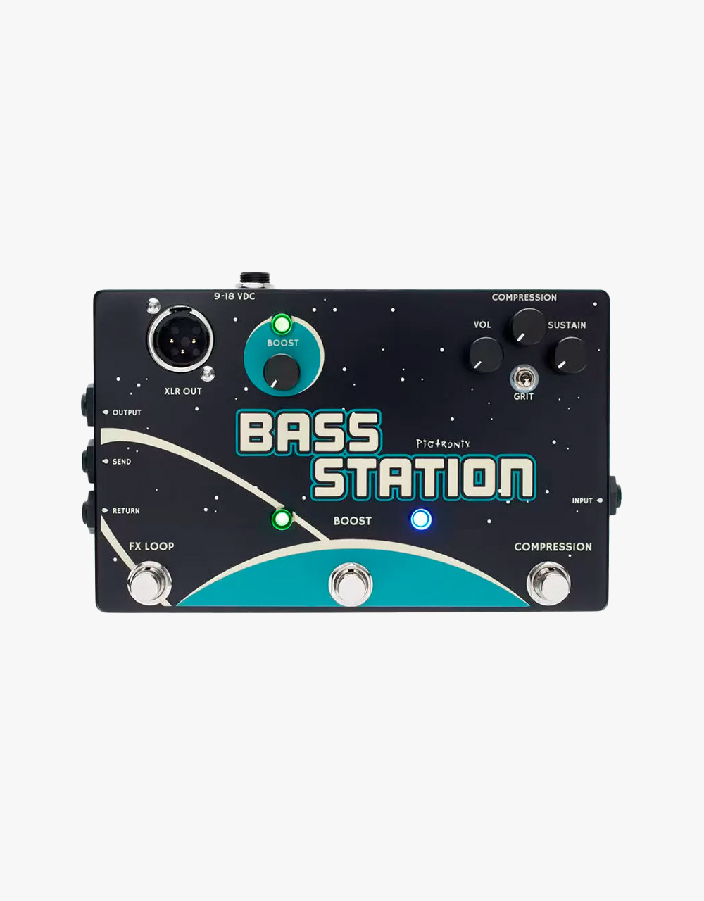 Бас-гитарная педаль PIGTRONIX BSC Bass Station Custom Shop Pedal - купить в "Гитарном Клубе"