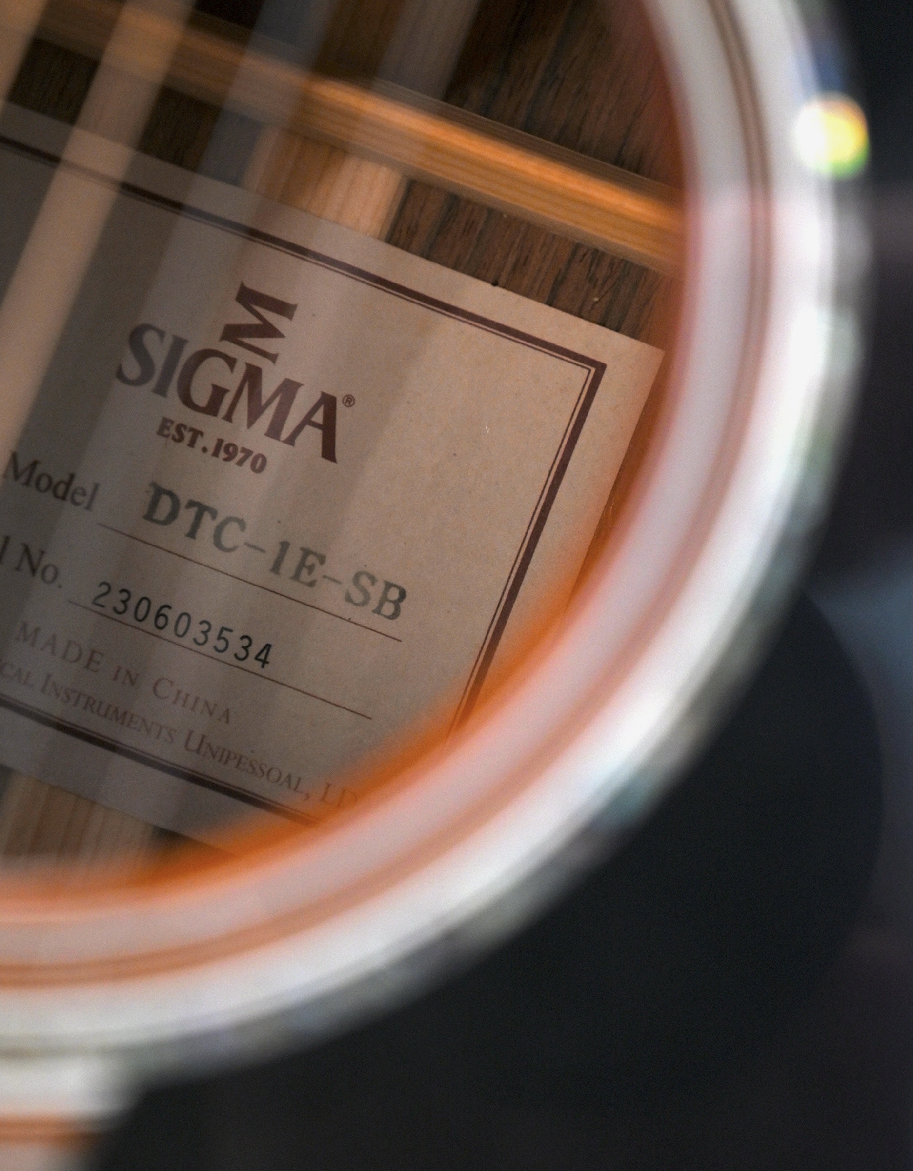 Электроакустическая гитара Sigma DTC-1E-SB - купить в "Гитарном Клубе"