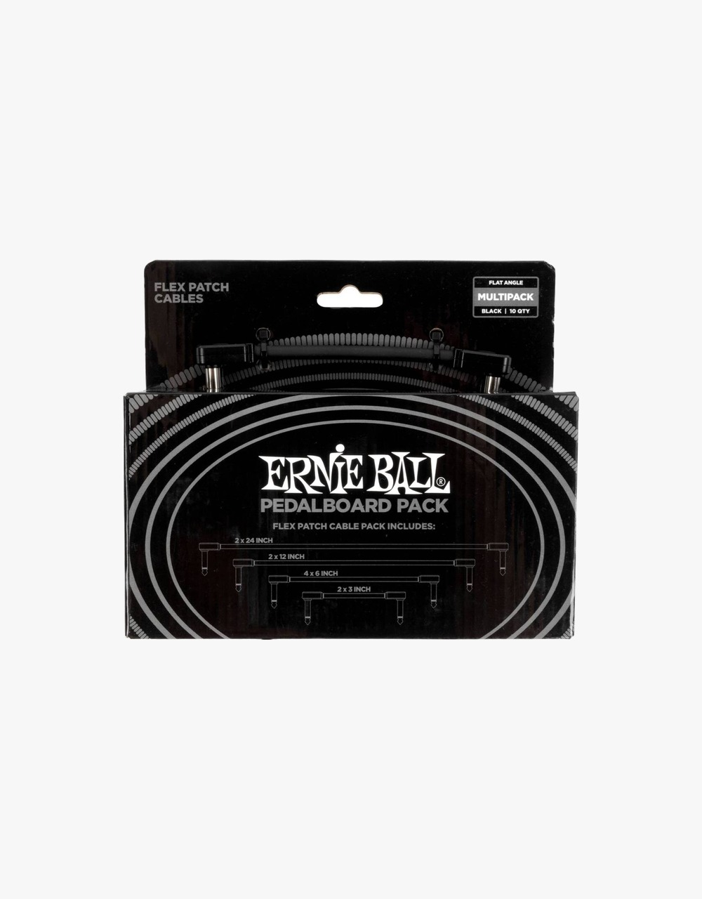 Набор патч-кабелей Ernie Ball 6462, 10 шт - купить в "Гитарном Клубе"