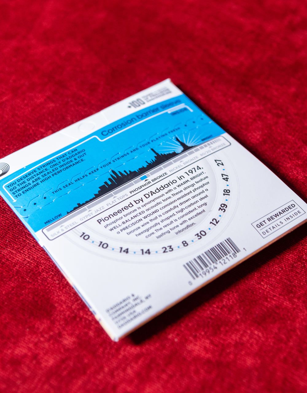 Струны для 12-струнной акустической гитары D