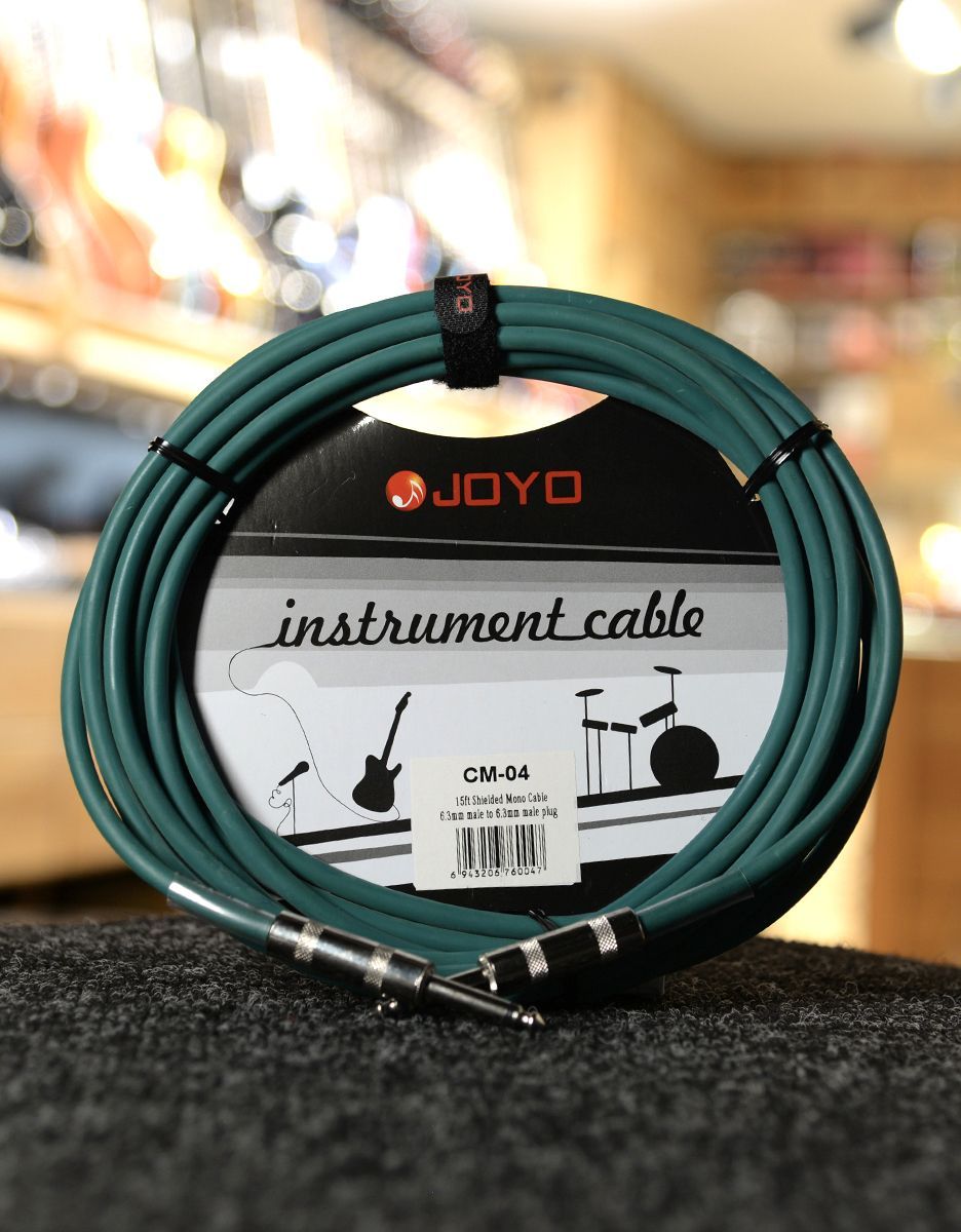 Инструментальный кабель JOYO CM-04 Cable Green - купить в "Гитарном Клубе"