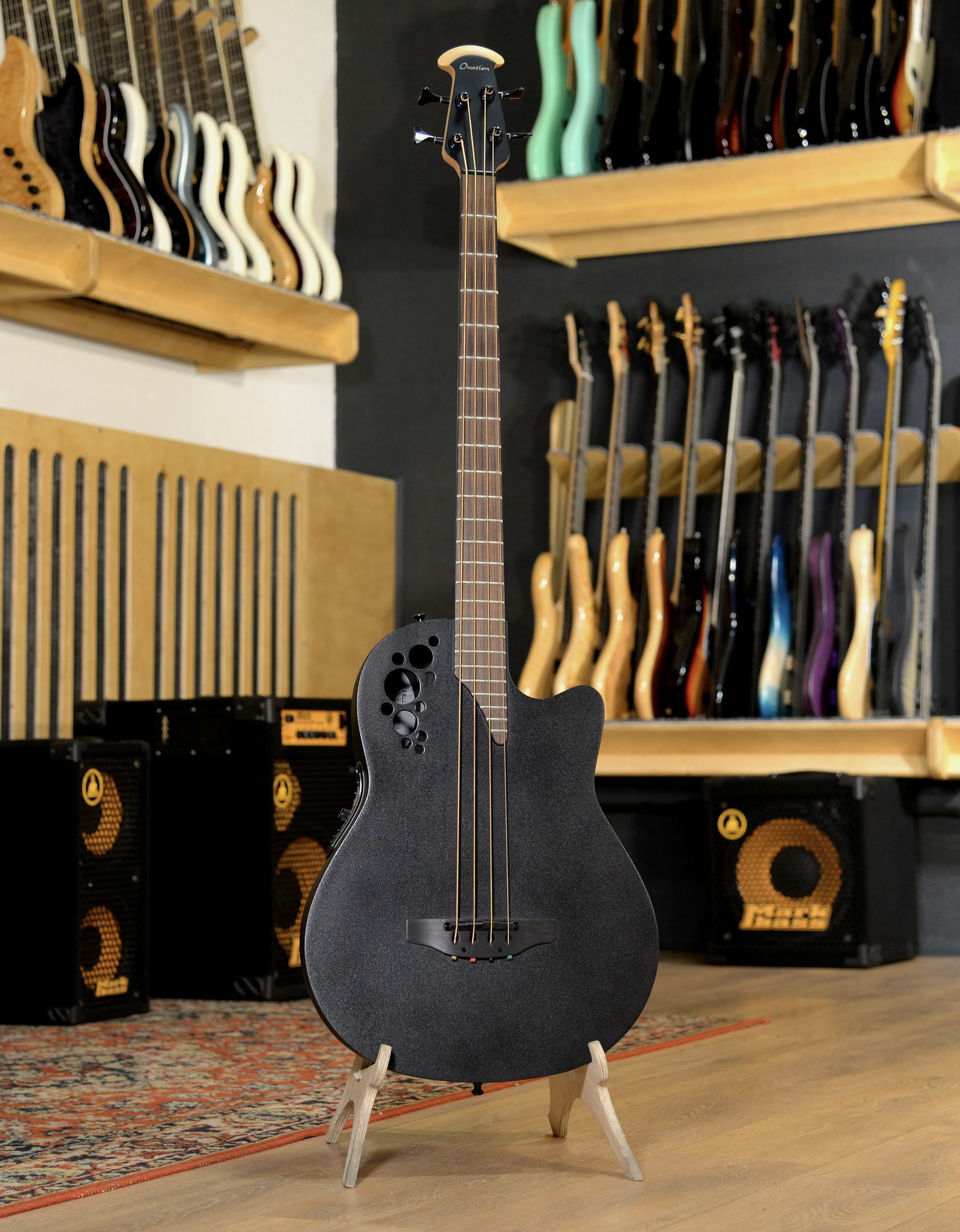 Электроакустическая бас-гитара Ovation B778TX-5-G Black Textured - купить в "Гитарном Клубе"