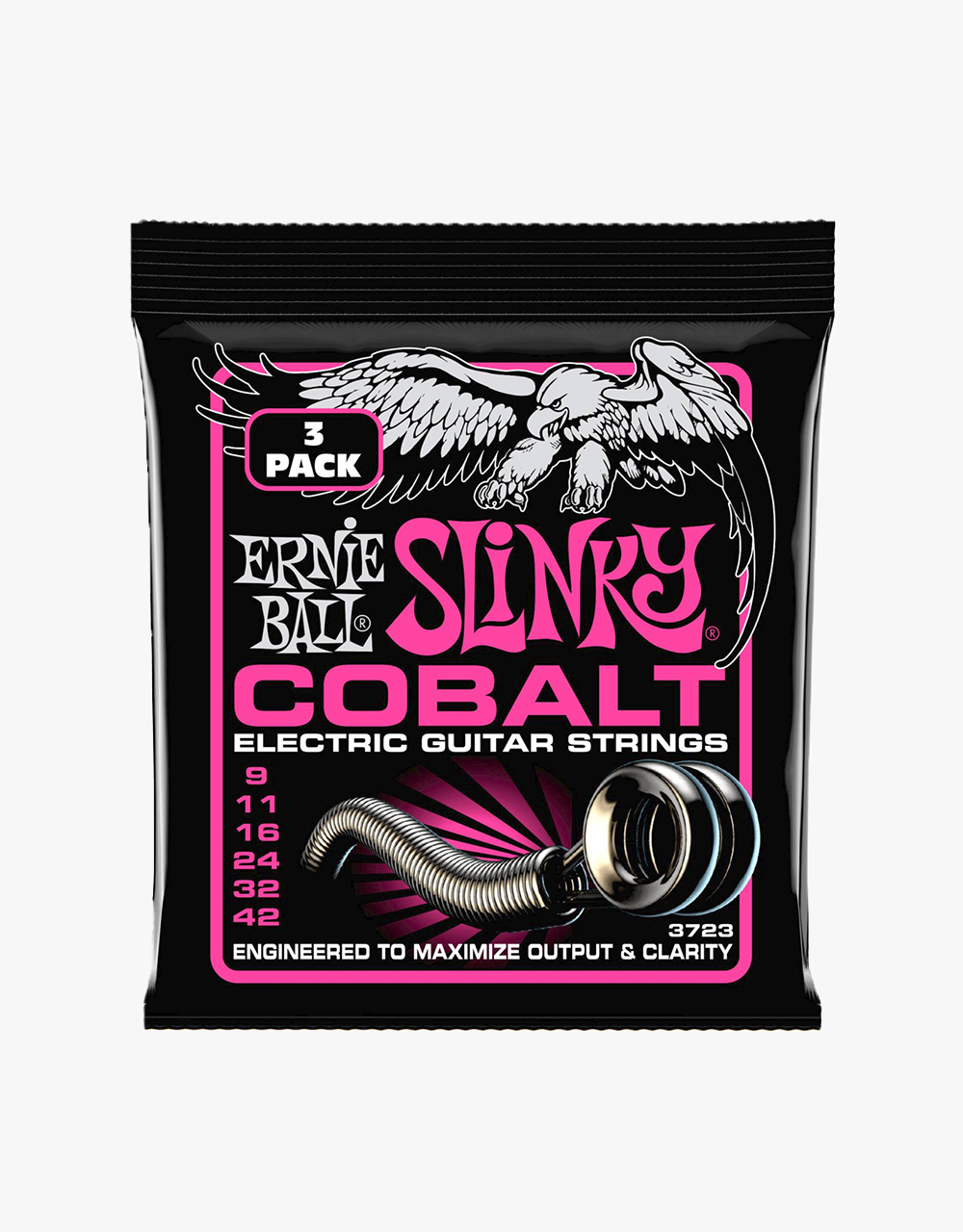 Струны для электрогитары 3723 Cobalt Slinky Super 3 Pack, 9-42 - купить в "Гитарном Клубе"
