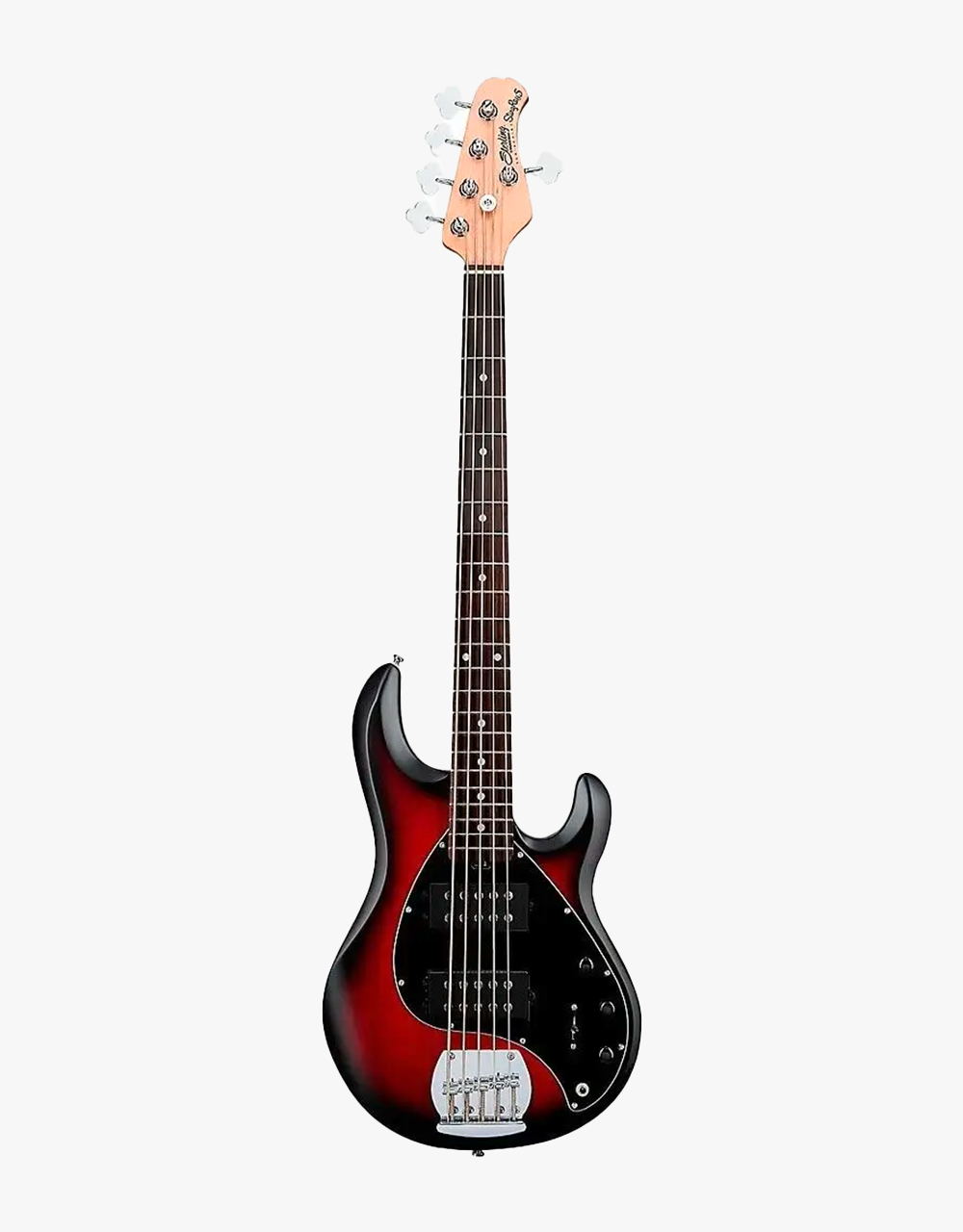 Бас-гитара Sterling StingRay5 HH Ruby Red Burst  - купить в "Гитарном Клубе"