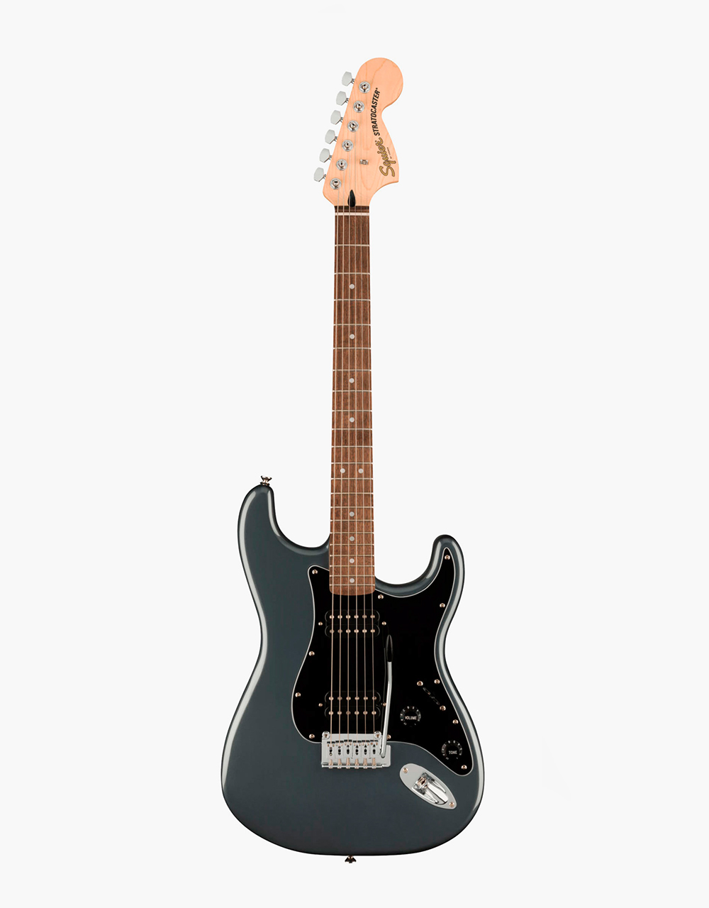 Электрогитара Squier Affinity Stratocaster HH LRL Charcoal Frost Metallic - купить в "Гитарном Клубе"