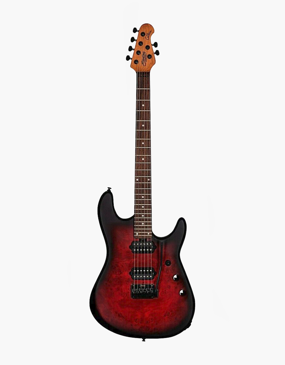 Электрогитара Sterling Jason Richardson Signature in Dark Scarlet Burst Satin - купить в "Гитарном Клубе"