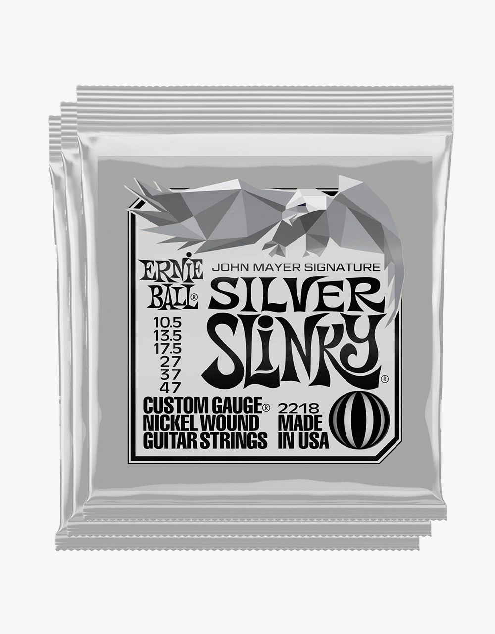 Струны для электрогитары Ernie Ball, 3818 John Mayer Silver Slinky Nickel Wound (pack 3) - купить в "Гитарном Клубе"