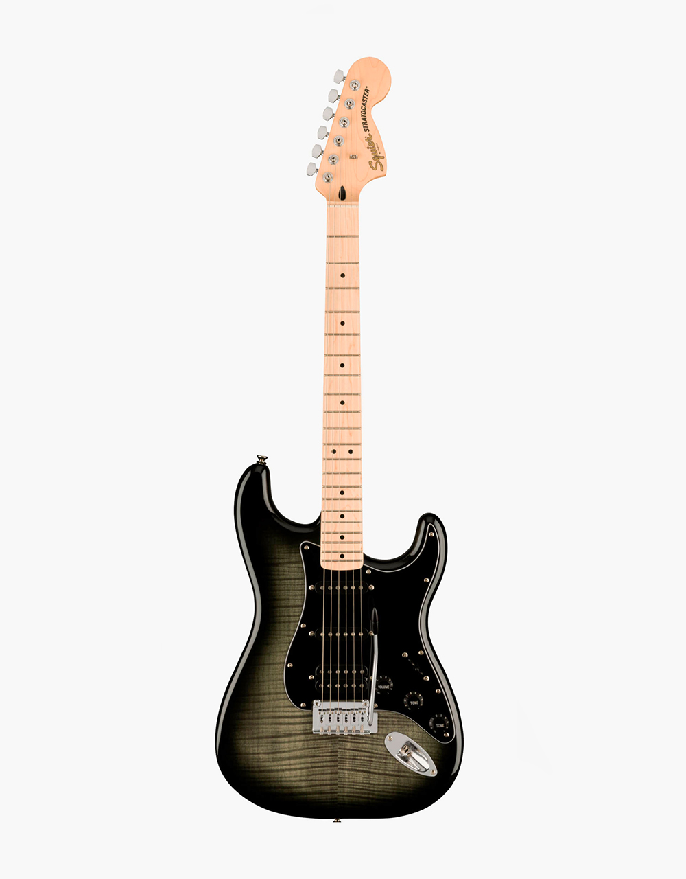 Электрогитара Squier Affinity Stratocaster FMT HSS MN Black Burst - купить в "Гитарном Клубе"