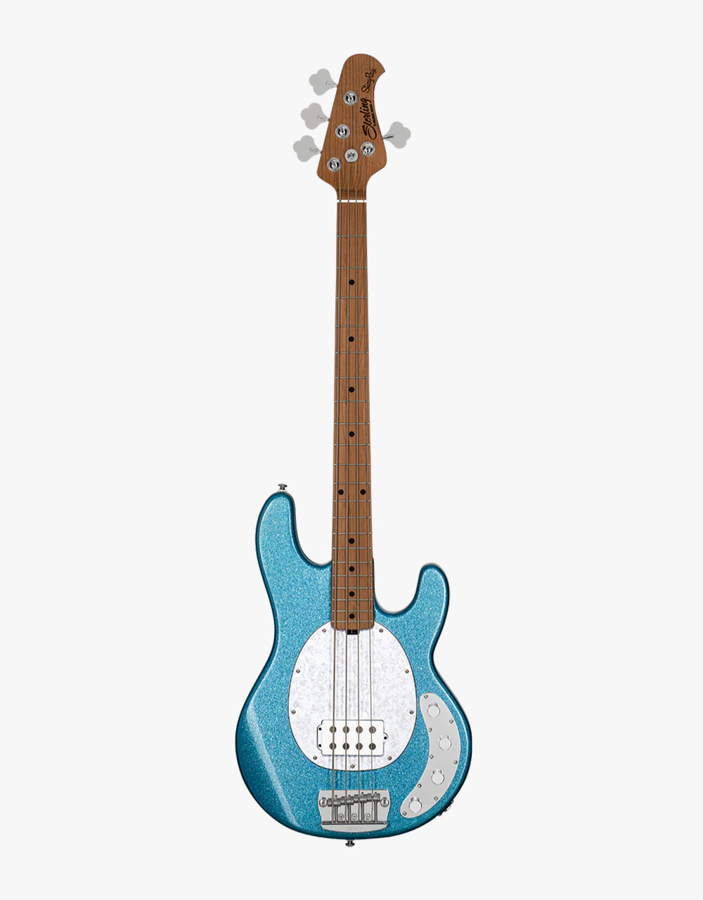 Бас-гитара Sterling StingRay RAY34-BSK, Blue Sparkle - купить в "Гитарном Клубе"