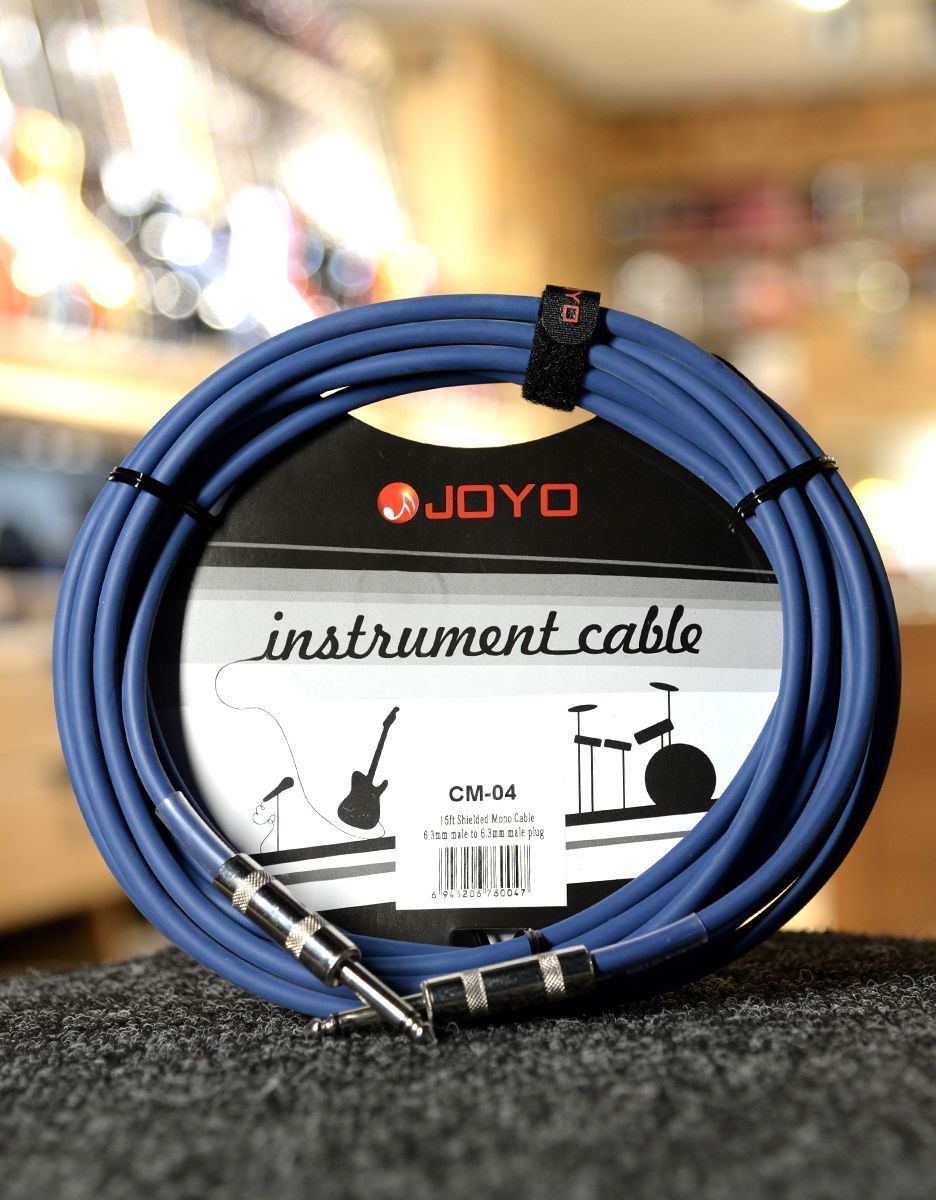 Инструментальный кабель JOYO CM-04 Cable Blue - купить в "Гитарном Клубе"