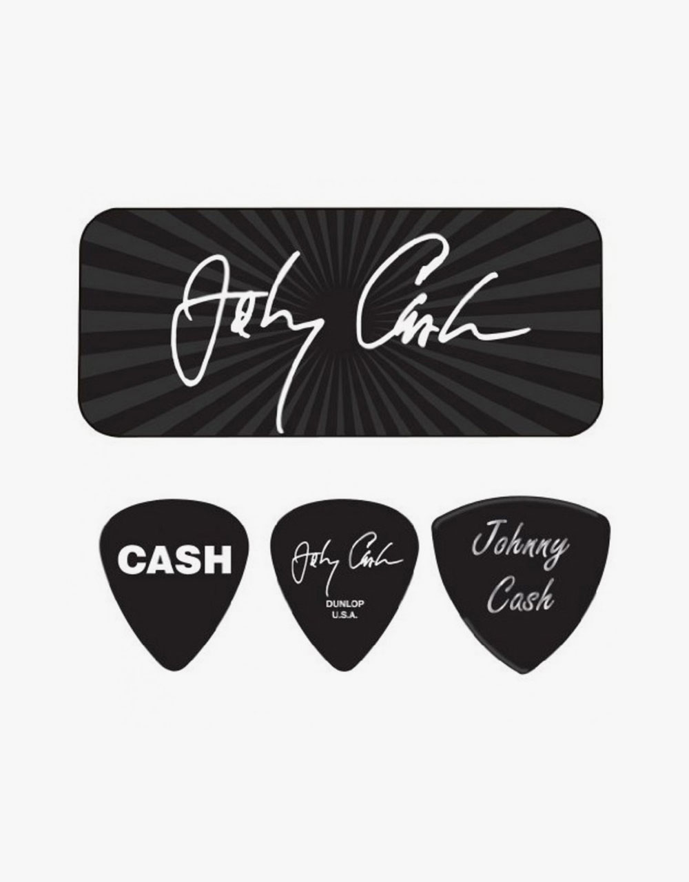Набор медиаторов Dunlop JCPT03M Johnny Cash Signature, 0.88 мм - купить в "Гитарном Клубе"
