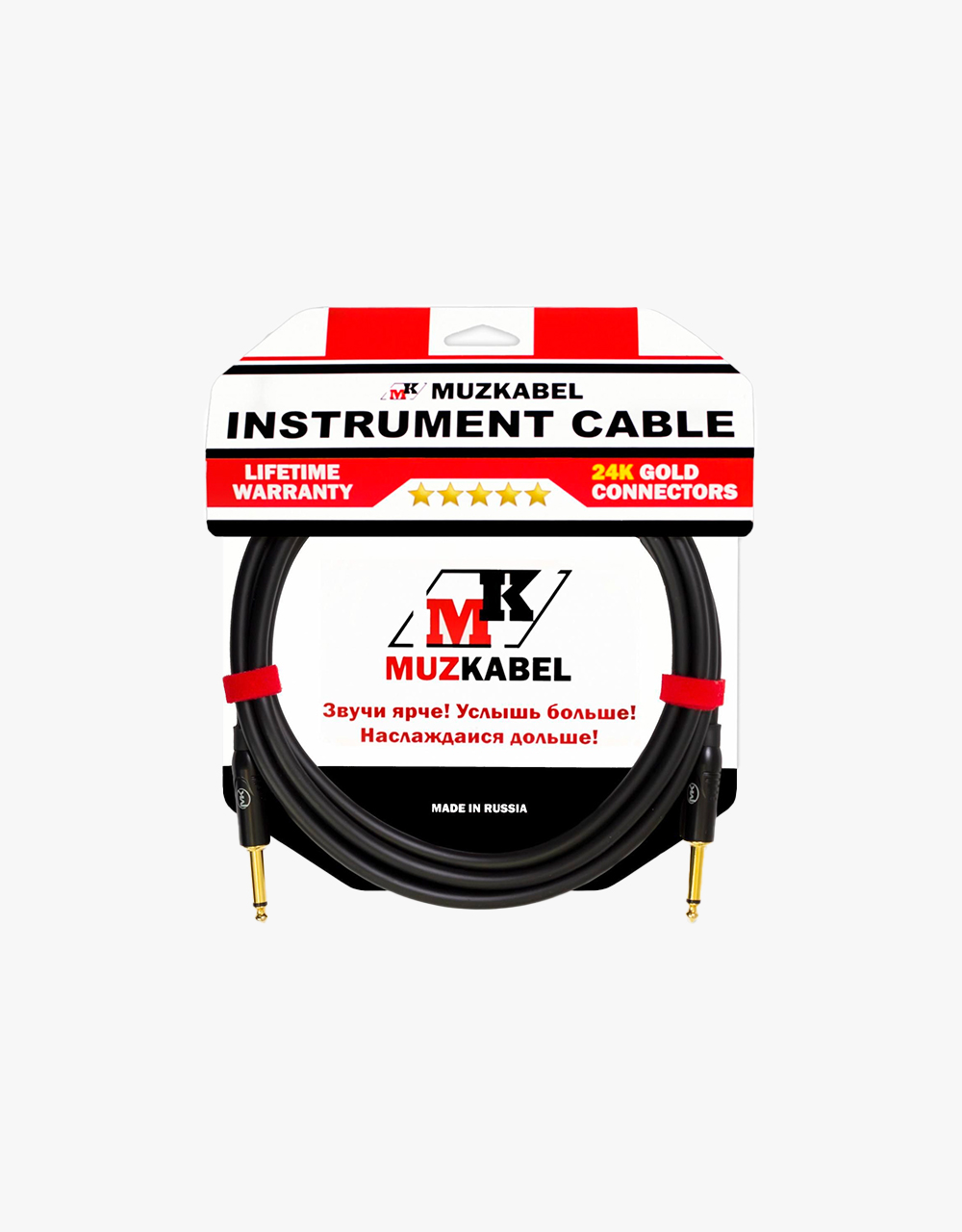 Инструментальный кабель MUZKABEL Darkline TJСIK3-3, 3м - купить в "Гитарном Клубе"