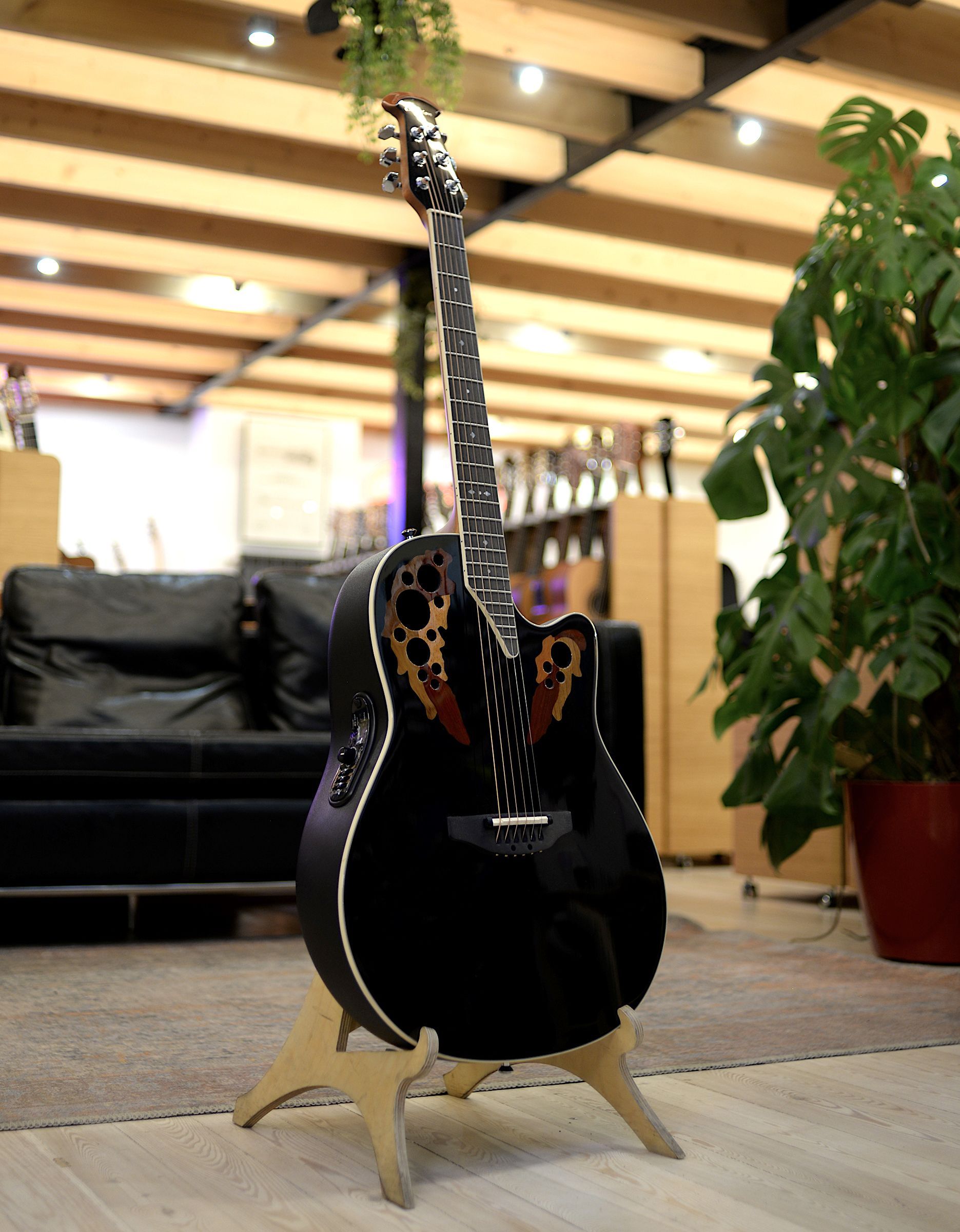 Электроакустическая гитара Ovation 2778AX-5 Standard Elite Black Contour Cutaway Black - купить в "Гитарном Клубе"