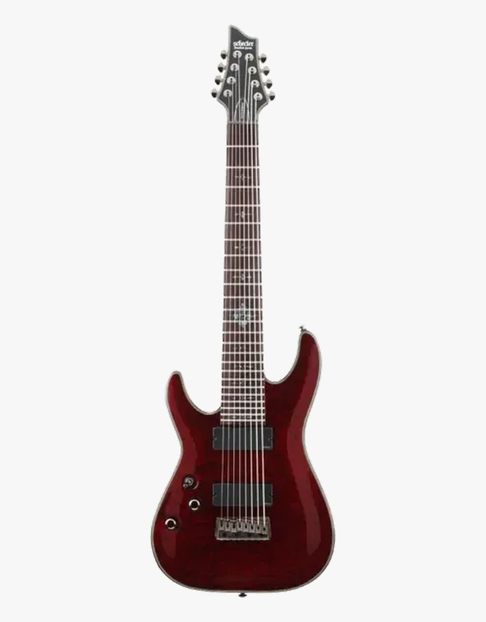 Электрогитара Schecter DEMON-8, Crimson Red Burst - купить в "Гитарном Клубе"
