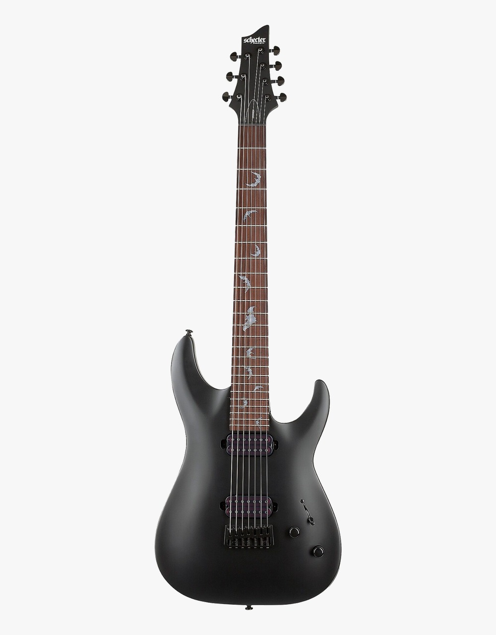 Электрогитара Schecter DAMIEN-7, Satin Black - купить в "Гитарном Клубе"