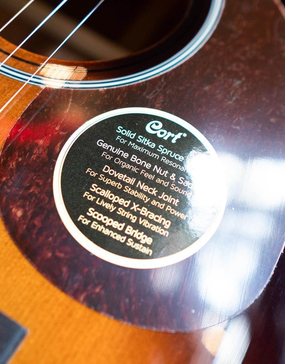 Электроакустическая гитара Cort Earth 100SSF-SB - купить в "Гитарном Клубе"