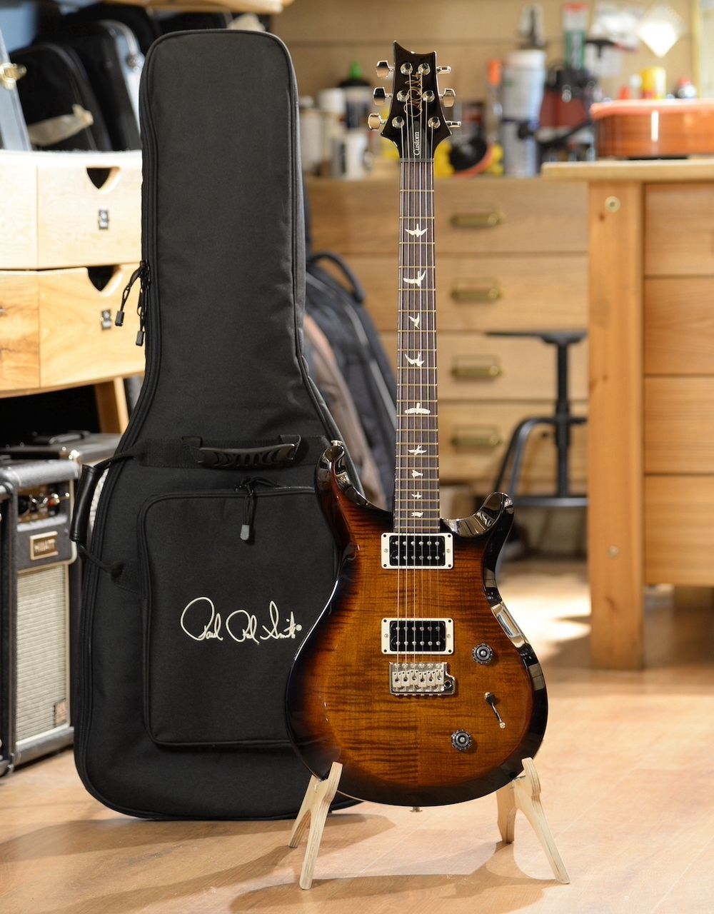 Электрогитара PRS S2 CUSTOM 22 BURNT AMBER SUNBURST - купить в "Гитарном Клубе"