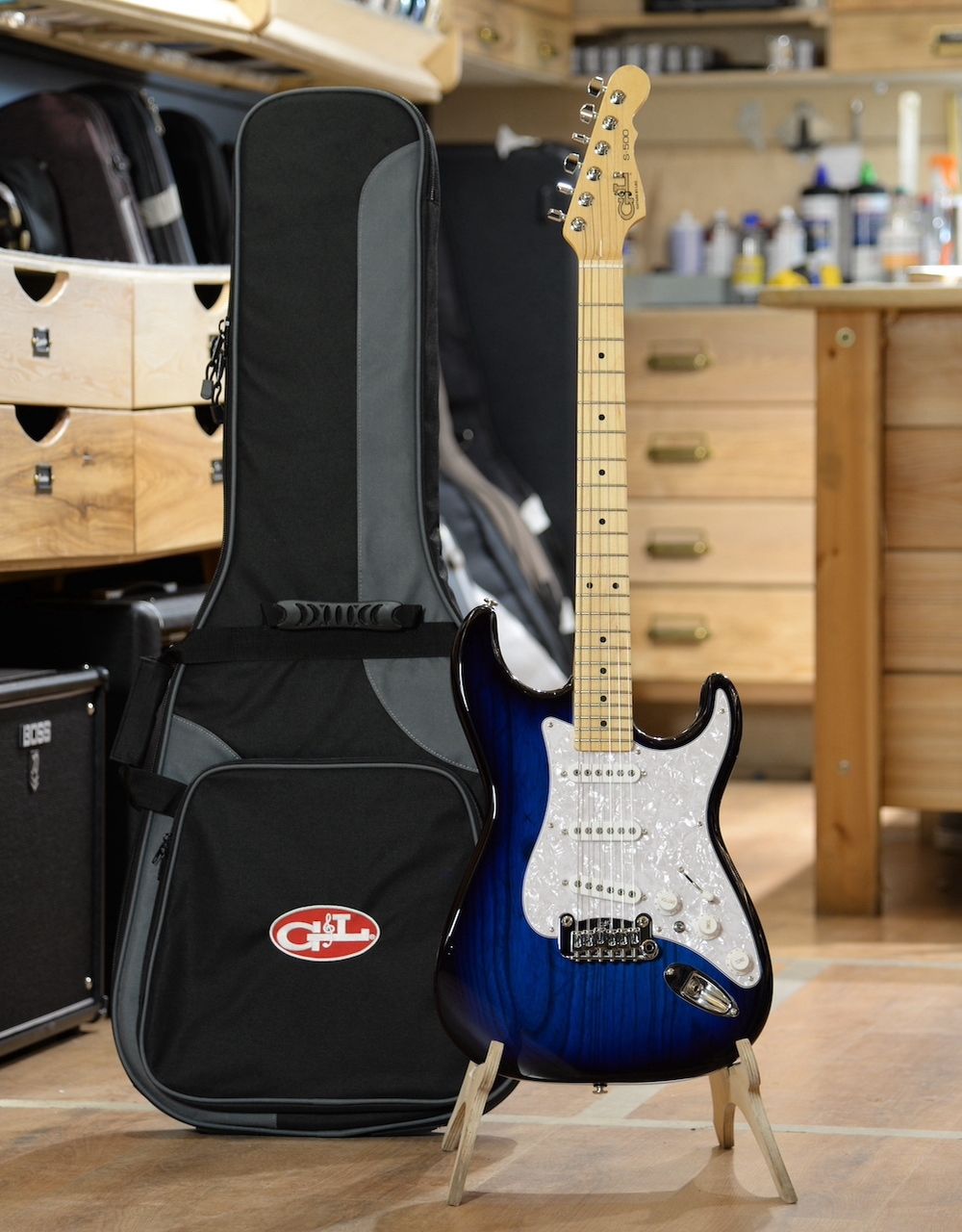 Электрогитара G&L FD S-500 Blueburst MP - купить в "Гитарном Клубе"