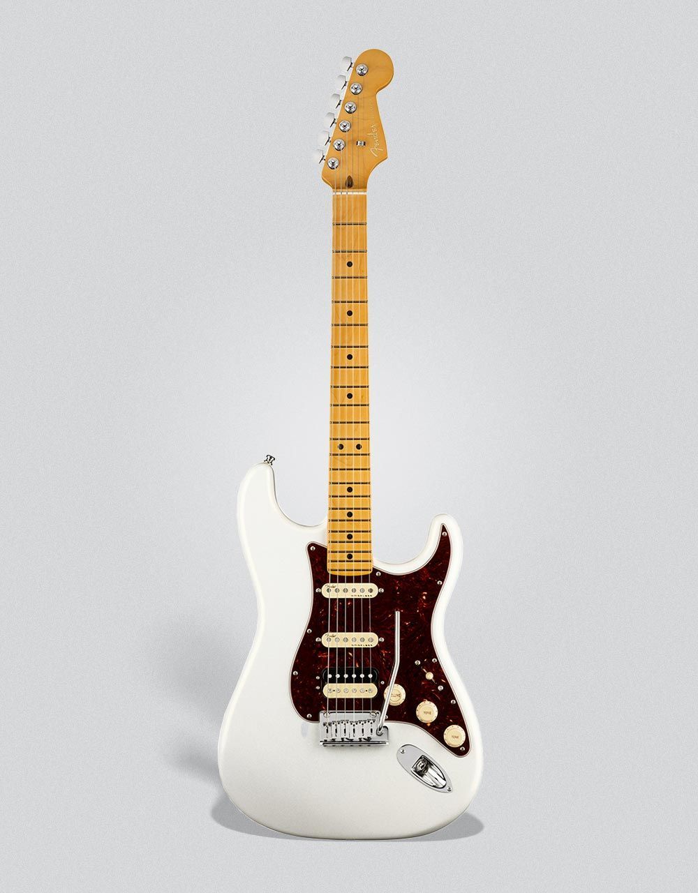 Электрогитара Fender American Ultra Stratocaster HSS Arctic Pearl - купить в "Гитарном Клубе"