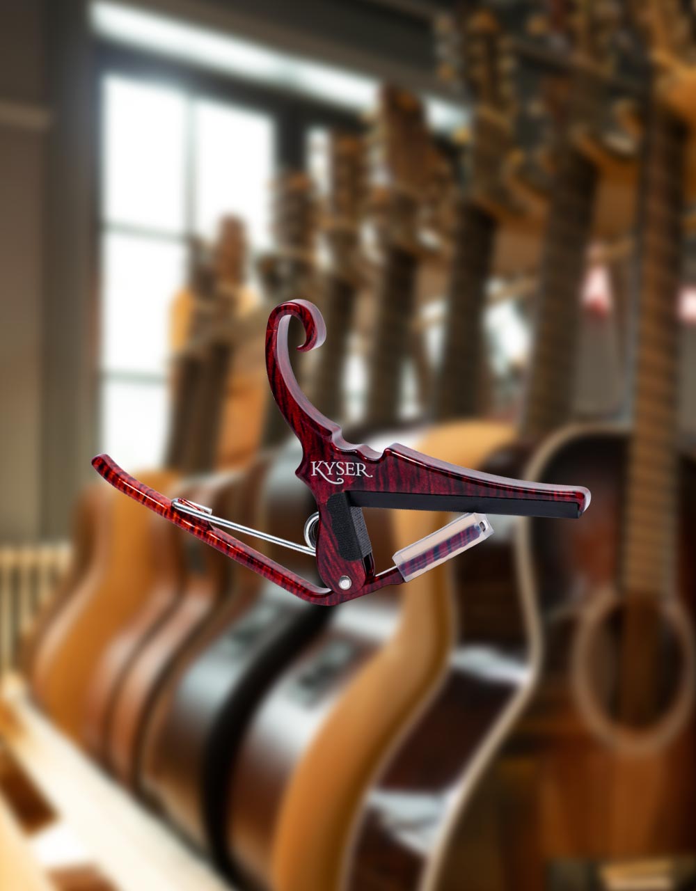 Каподастр для гитары Kyser KG6RWA - купить в "Гитарном Клубе"