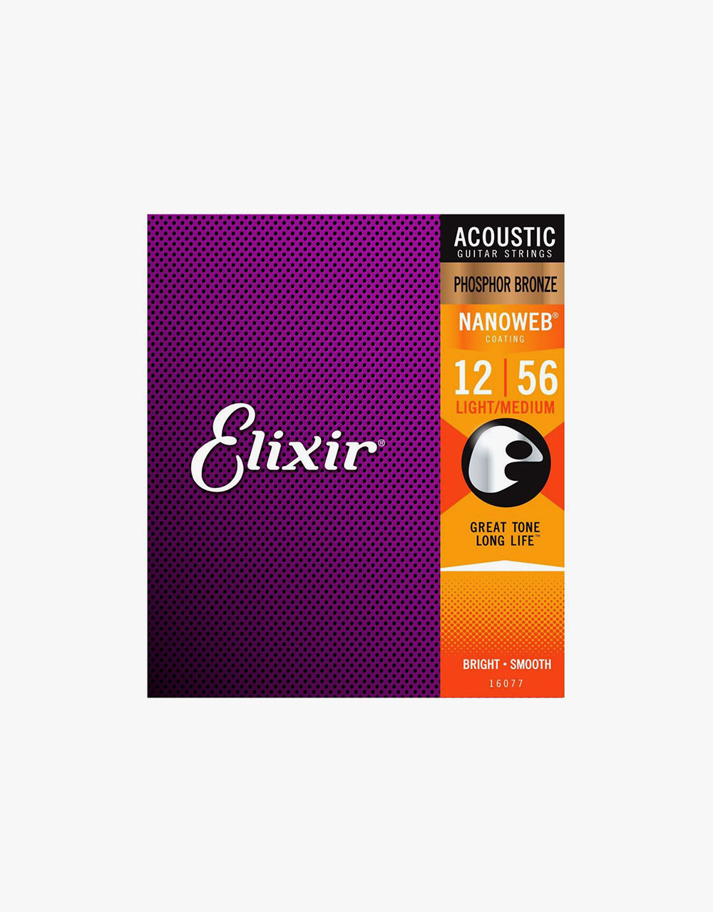 Струны для акустической гитары Elixir Nanoweb 16077, 12-56 - купить в "Гитарном Клубе"