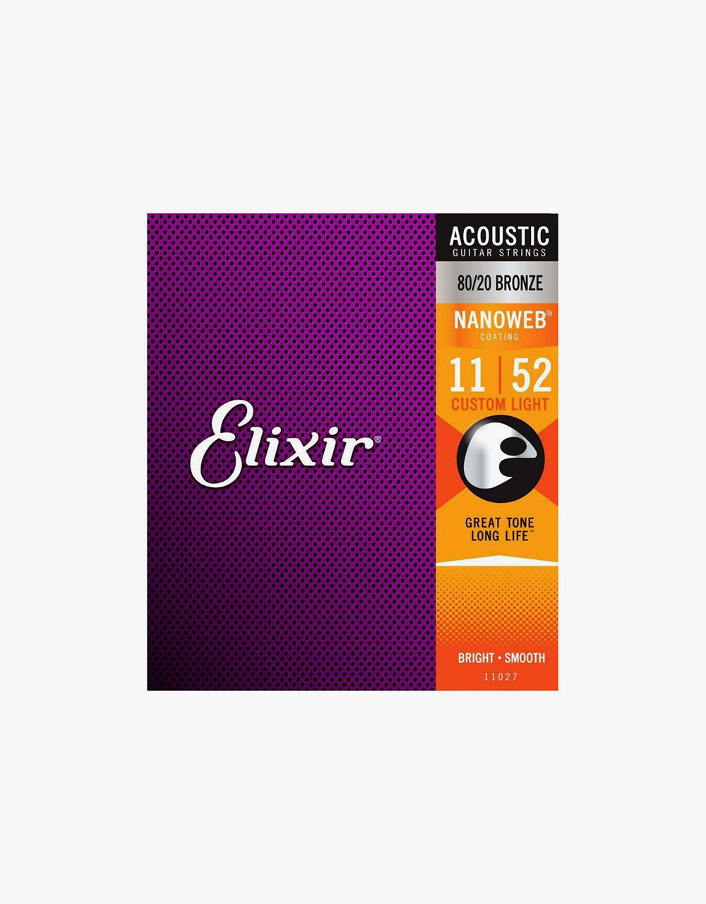 Cтруны для акустической гитары Elixir Nanoweb 11027, 11-52 - купить в "Гитарном Клубе"