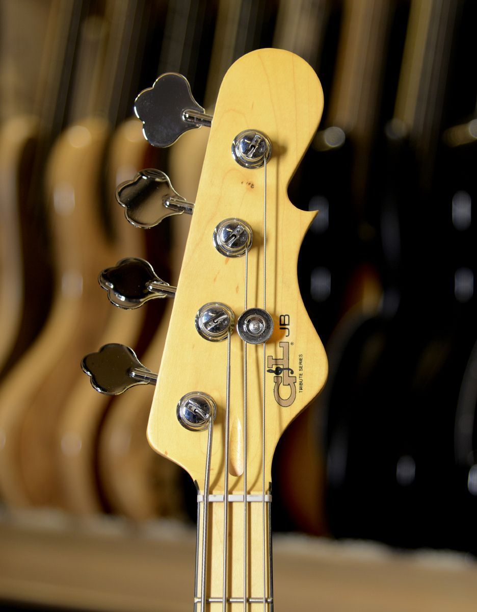 Бас-гитара G&L Tribute JB 3-Tone Sunburst MP Ash/Poplar - купить в "Гитарном Клубе"