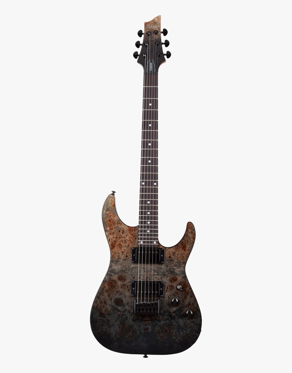 Электрогитара Schecter C-1 STANDARD, Black Fade Burst Burl - купить в "Гитарном Клубе"