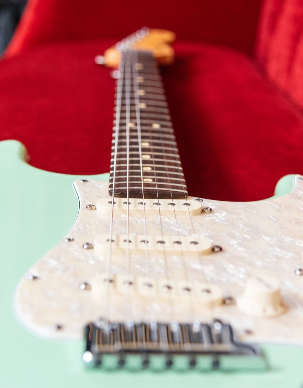 Электрогитара Fender Custom Shop Stratocaster Surf Green, именная