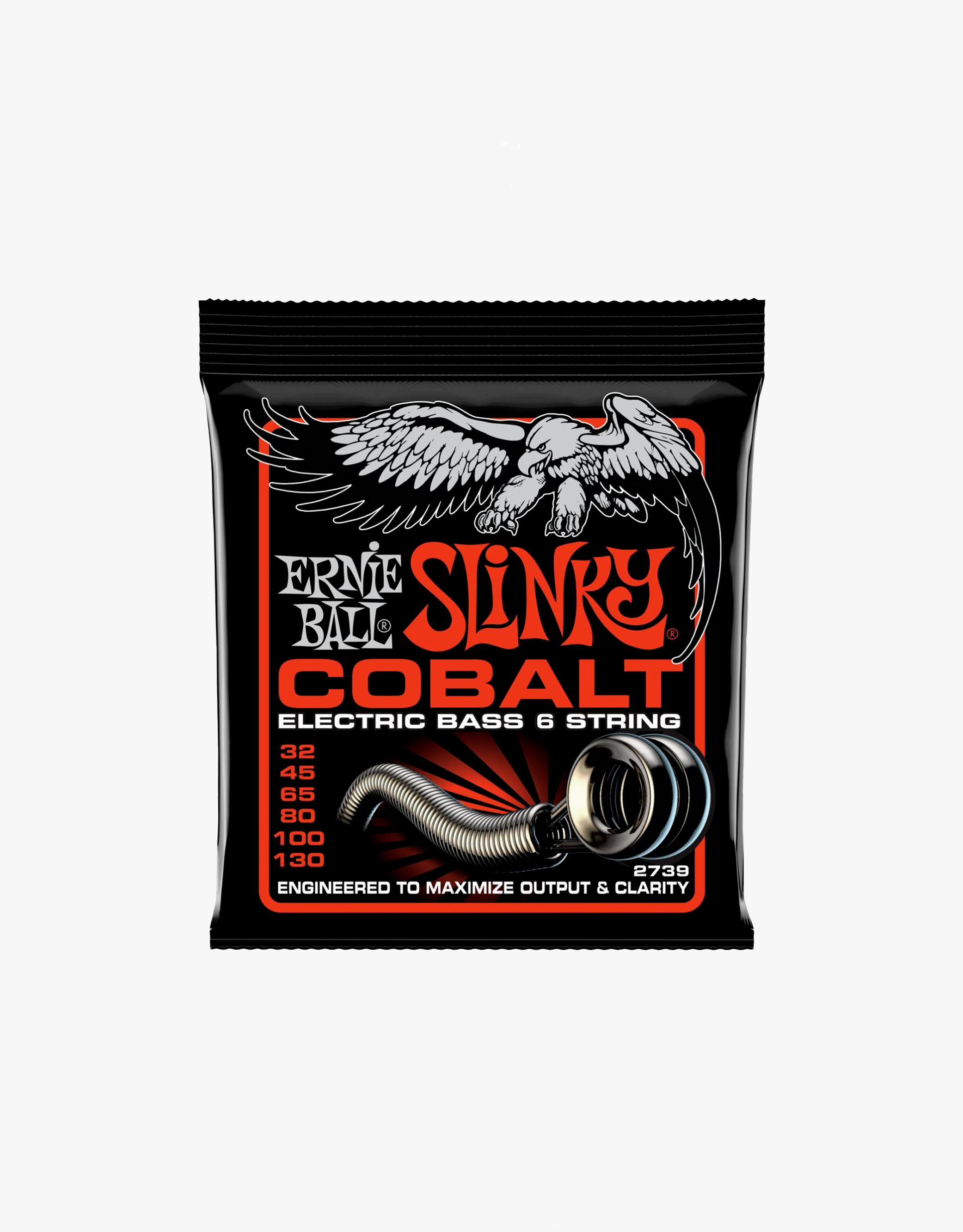 Струны для бас-гитары Ernie Ball 2739 Cobalt Slinky 32-130 - купить в "Гитарном Клубе"