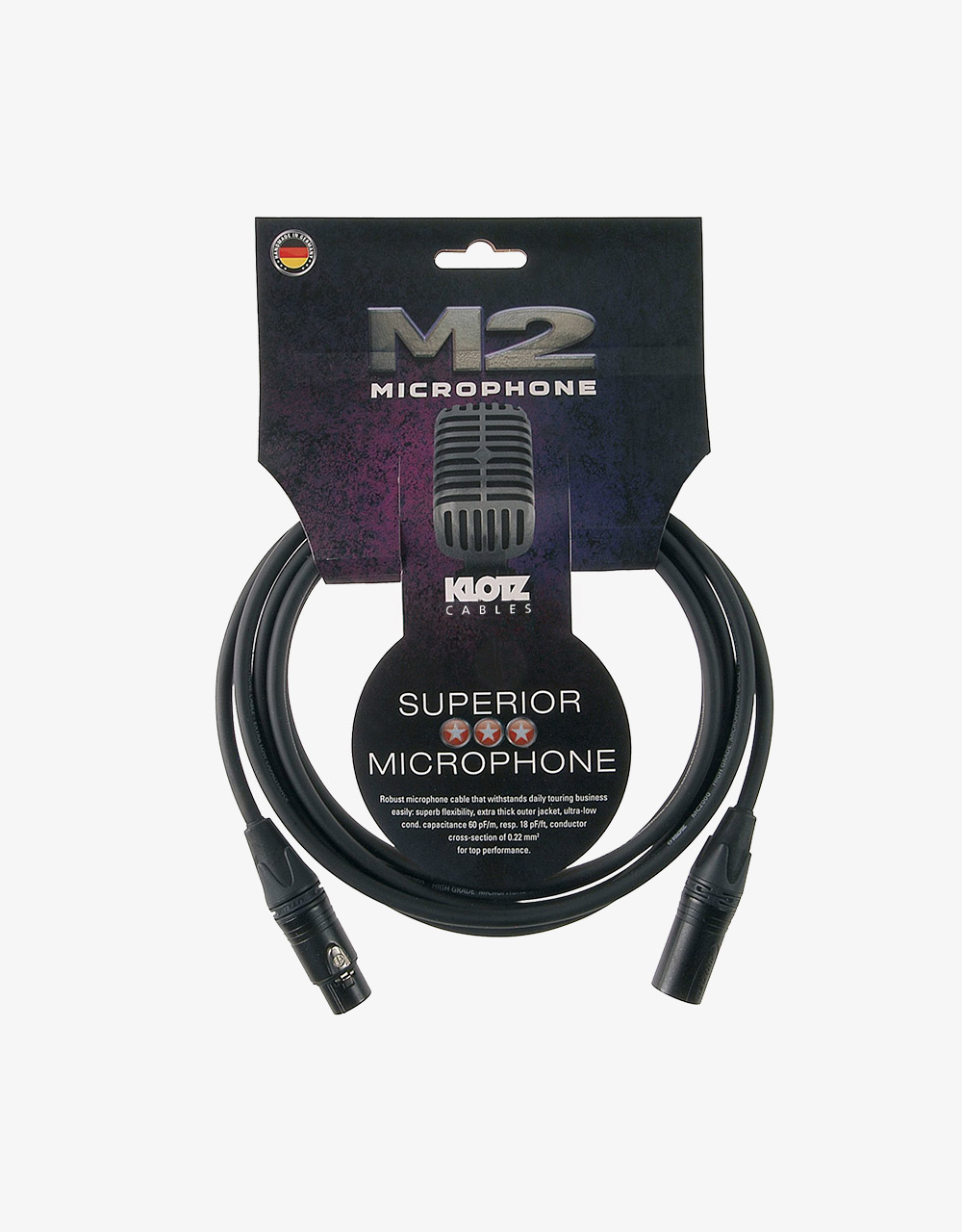 Микрофонный кабель Klotz, M2FM1-0500 M2, 5м - купить в "Гитарном Клубе"