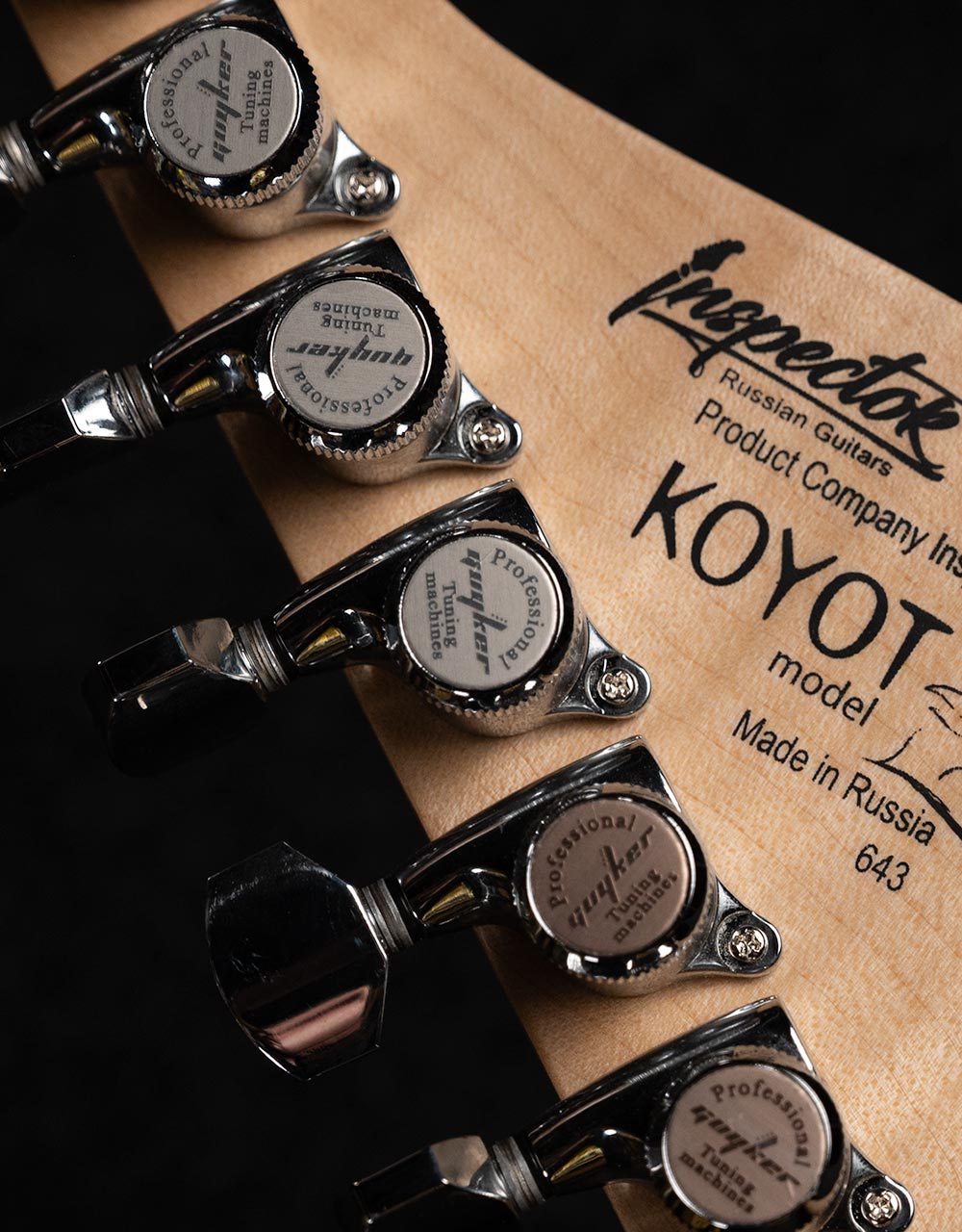 Электрогитара Inspector Koyot Limited Black V2 - купить в "Гитарном Клубе"