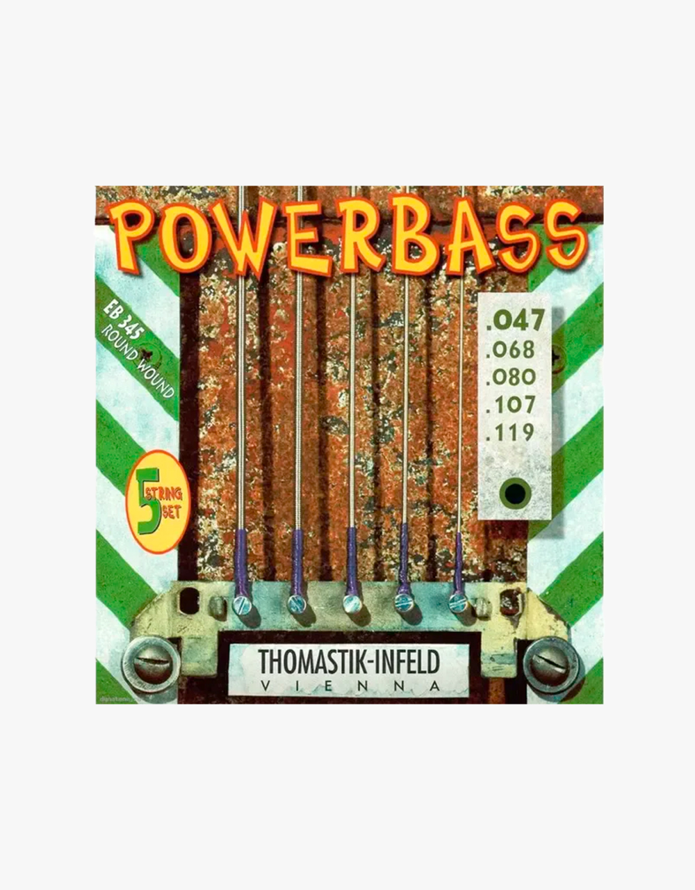 Струны для 5-струнной бас-гитары THOMASTIK Power Bass EB345, 47-119 - купить в "Гитарном Клубе"