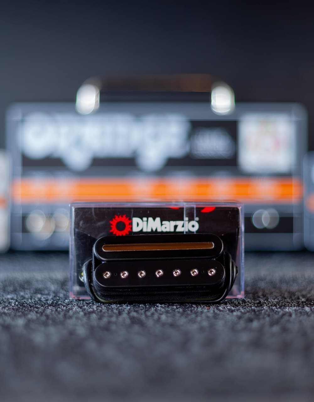 Гитарный звукосниматель 7-струнный DiMarzio DP708BK Crunch Lab 7, Bridge, Black - купить в "Гитарном Клубе"