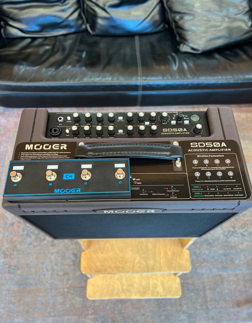 Комбоусилитель для акустической гитары Mooer SD50A, 50Вт - купить в "Гитарном Клубе"