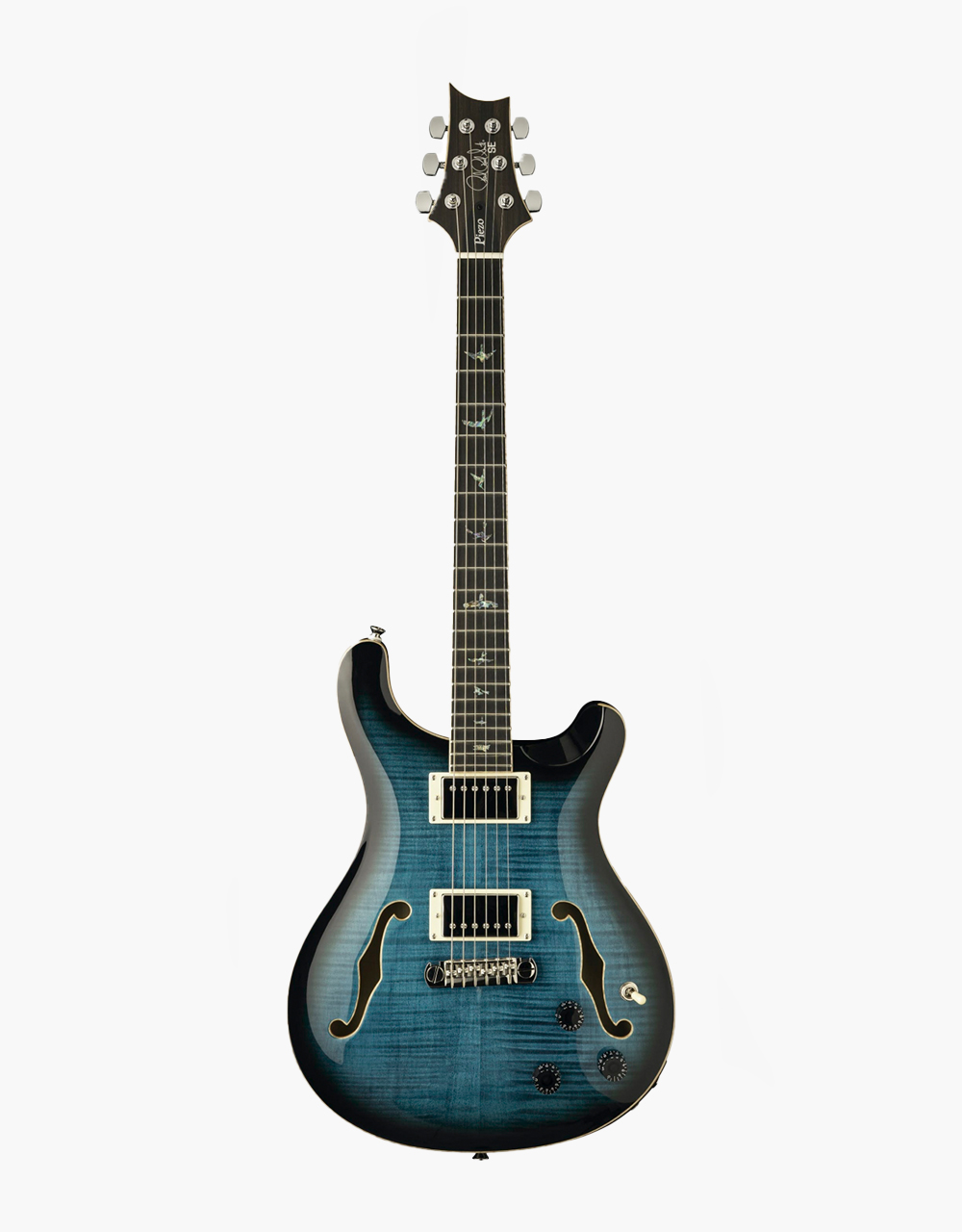 Электрогитара PRS SE HOLLOWBODY II PIEZO PEACOCK BLUE SMOKEBURST - купить в "Гитарном Клубе"