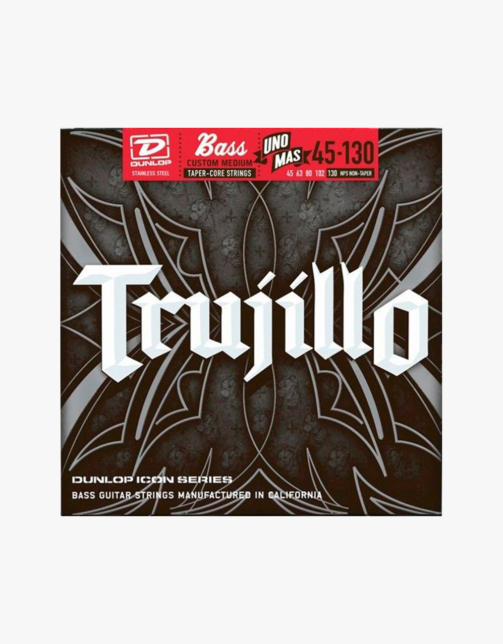 Струны для 5-струнной бас-гитары Dunlop Robert Trujillo Icon Uno Mas Taped Core, 45-130 - купить в "Гитарном Клубе"