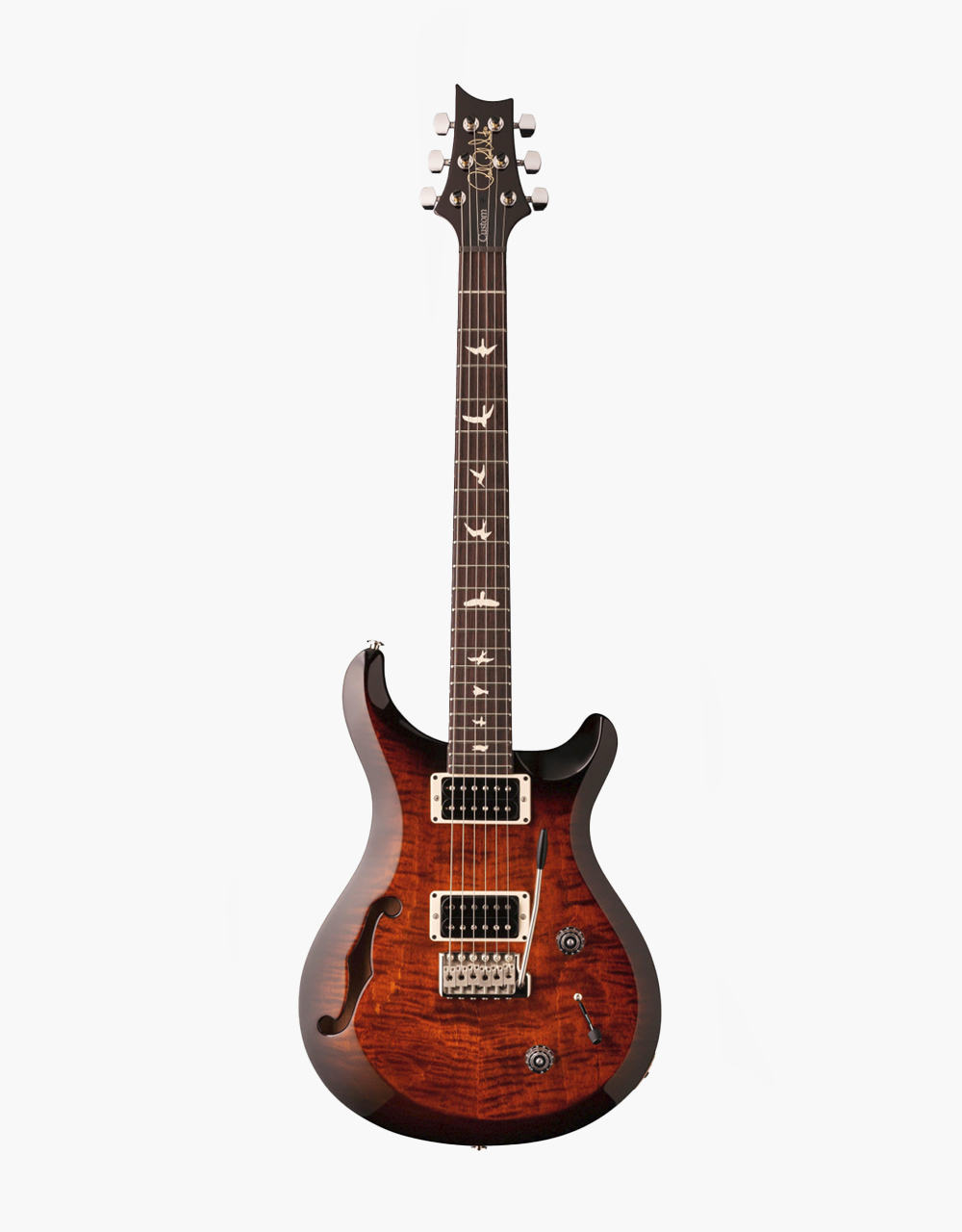 Электрогитара PRS S2 CUSTOM 22 SEMI-HOLLOW BURNT AMBER BURST - купить в "Гитарном Клубе"