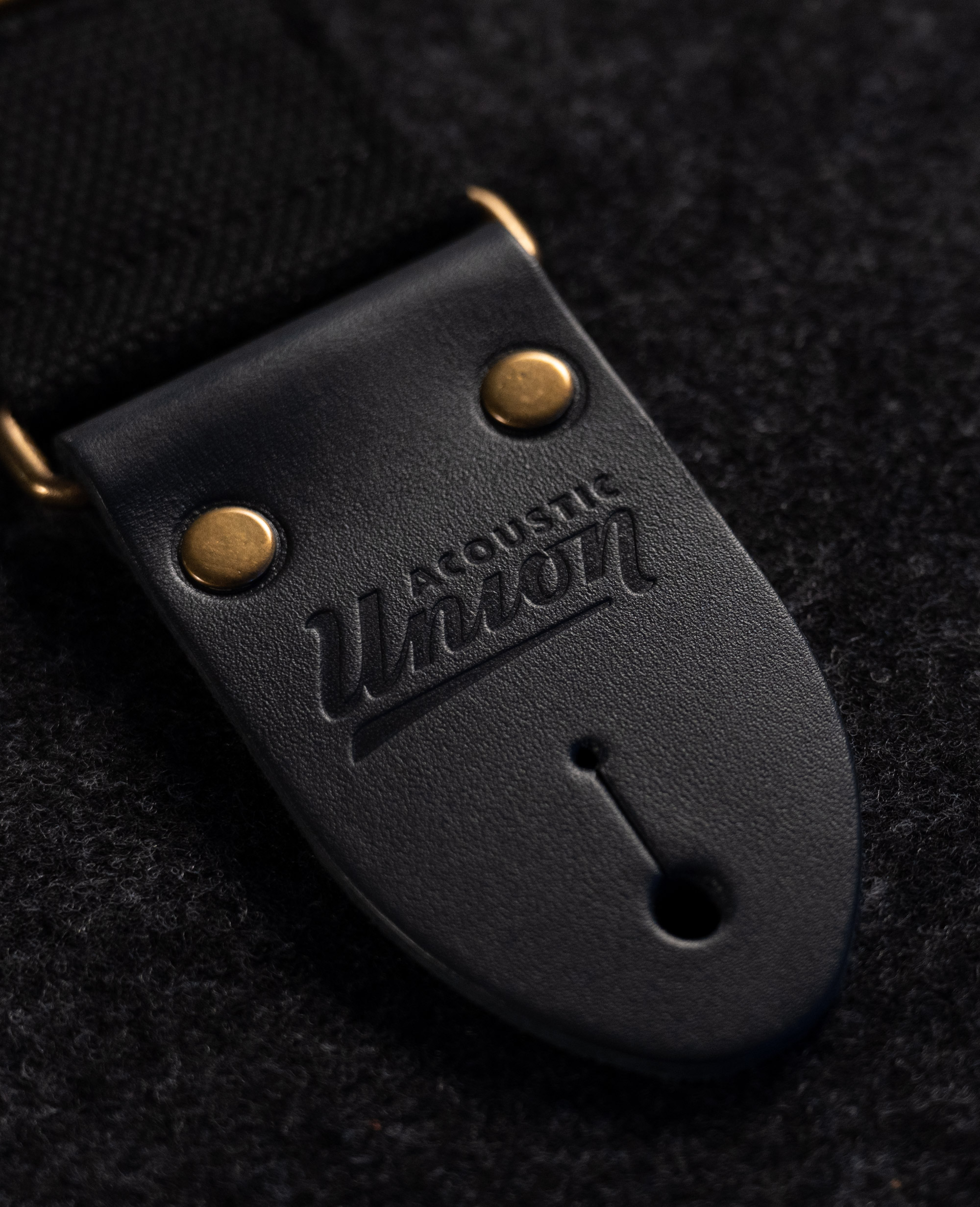 Ремень для гитары Acoustic Union Classic, Black - купить в "Гитарном Клубе"