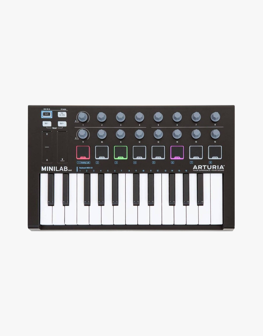 MIDI-контроллер Arturia MiniLab mkII Black - купить в "Гитарном Клубе"