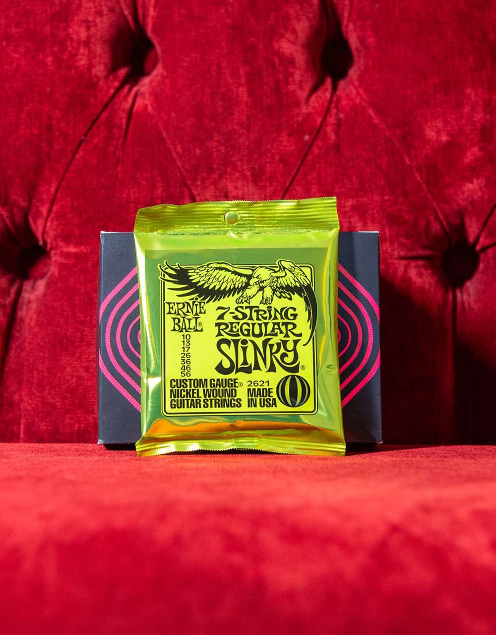 Струны для 7-струнной электрогитары Ernie Ball 2621 Regular Slinky, 10-56 - купить в "Гитарном Клубе"
