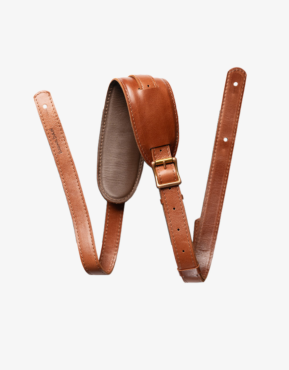 Ремень для электрогитары Vladimir Burov с наплечником и пряжкой, кожа - купить в "Гитарном Клубе"