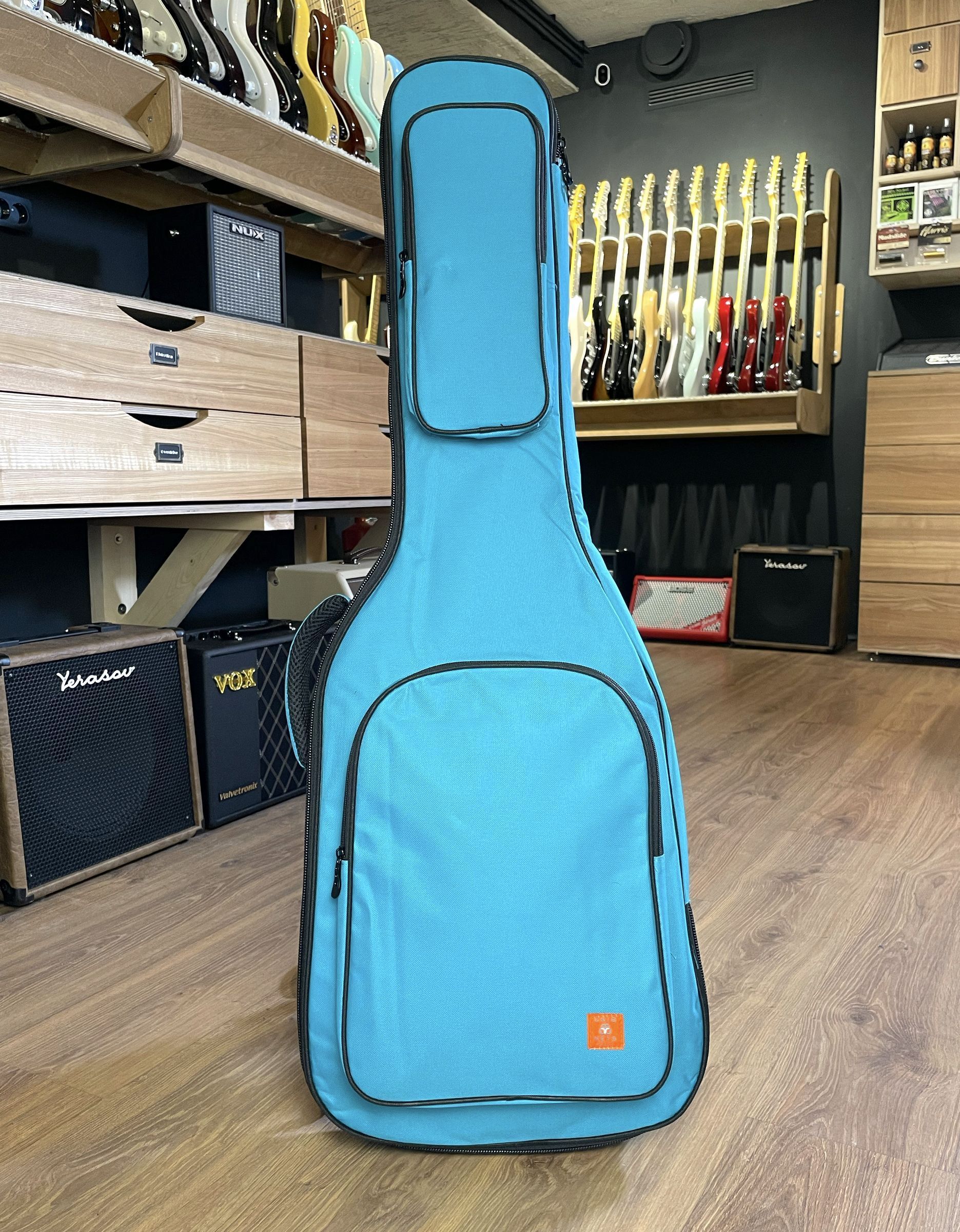 Чехол для электрогитары UNIQKEYS GEB-01SG, Orange Label, Surf Green - купить в "Гитарном Клубе"