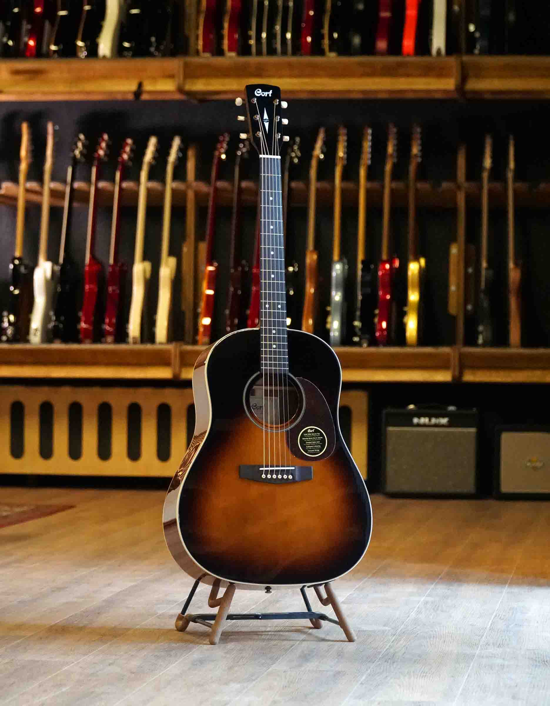 Электроакустическая гитара Cort Earth 100SSF-SB - купить в "Гитарном Клубе"