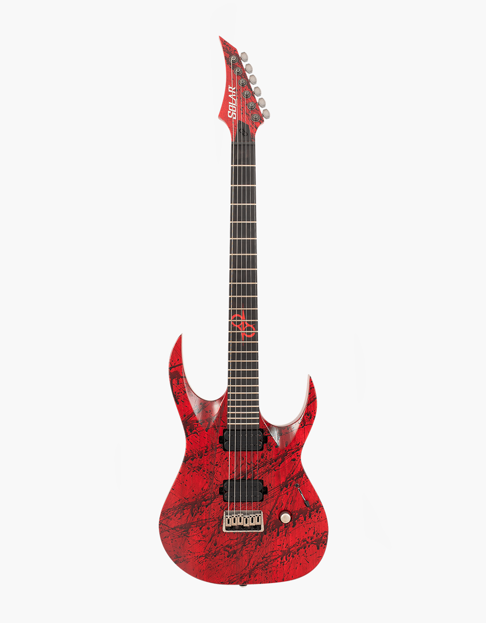 Электрогитара Solar Guitars A2.7TBR Trans Blood Red Matte Sungkai - купить в "Гитарном Клубе"