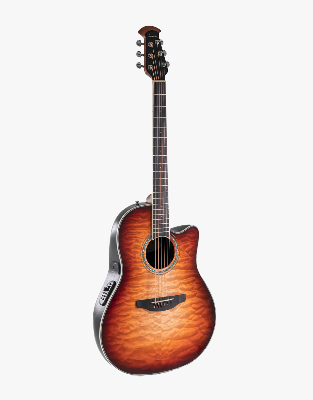 Электроакустическая гитара Ovation CS24P-ABLKW-G Celebrity Plus Blackwood Burst Limited Edition - купить в "Гитарном Клубе"